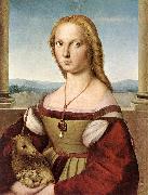RAFFAELLO Sanzio Lady with a Unicorn dfg oil painting picture wholesale